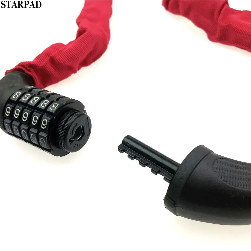 STARPAD for Anti-shears chain / giant ring motorcycle chain lock electric lock U-lock black free shipping