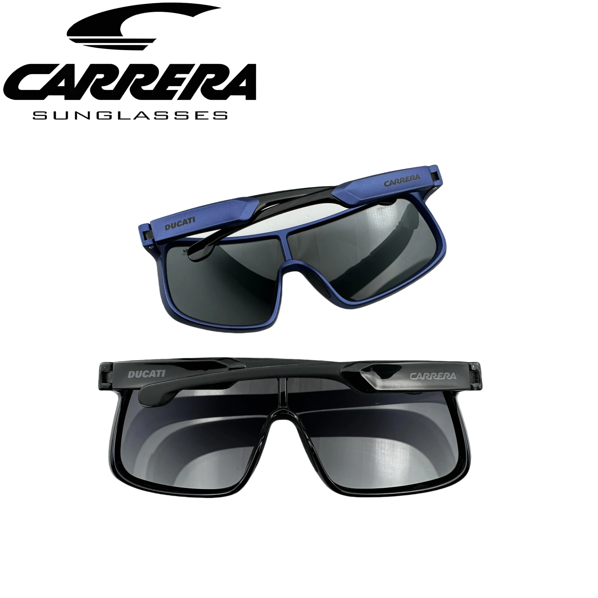 Okulary przeciwsłoneczne Carrera Genuine CarDuc 017/S Oversized Męskie Damskie Gogle Motocyklowe dla Mężczyzn Lustrzane Kwadratowe Sportowe Okulary Outdoorowe RIDE