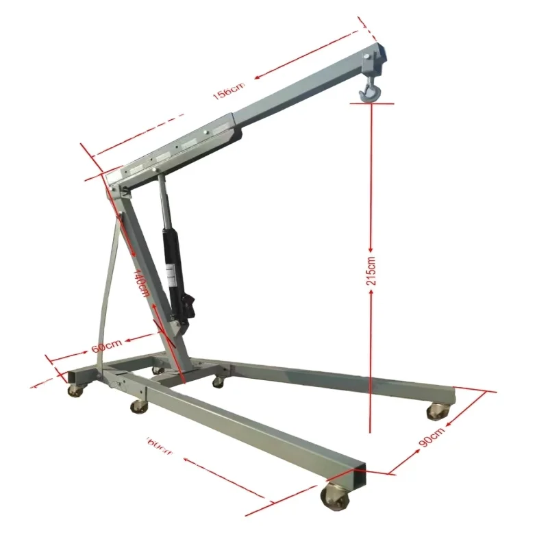 

Высококачественный 70-килограммовый (2-тонный) кран для двигателя автомобиля с простым управлением, подъемник для двигателя, насосный подъемник, цена, в наличии