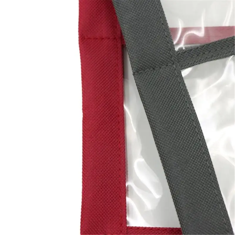 

91AF Jewelry Display Bag Thick Clear PU Waterproof Featuring Multi Compartments Portable Case for Organized Jewelry Keeping