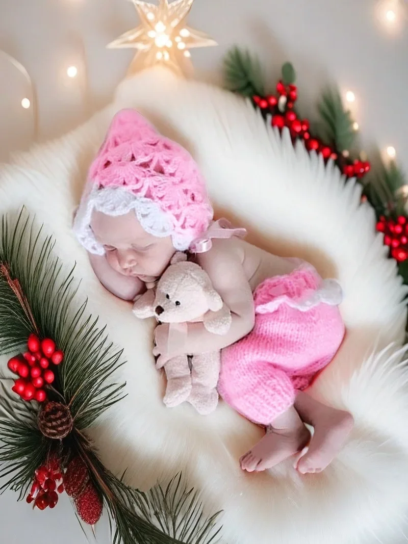 Baby Photography Clothing Cute Baby Photography Powder Set Clothes