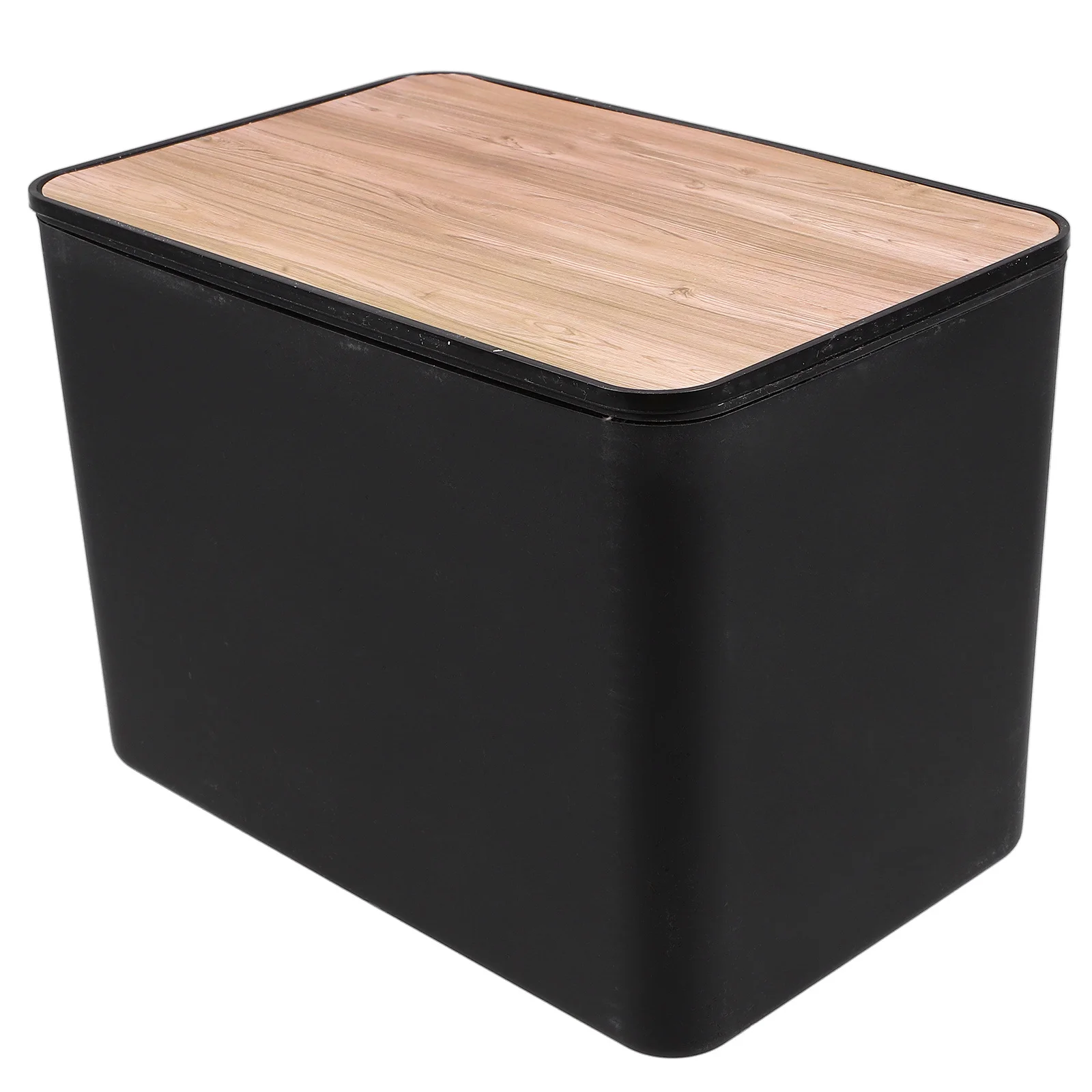 

Tissue Box Cover Sturdy Plastic Napkin Dispenser Imitation Wood Grain Desktop Holder for Home Office Car Tissue Storage