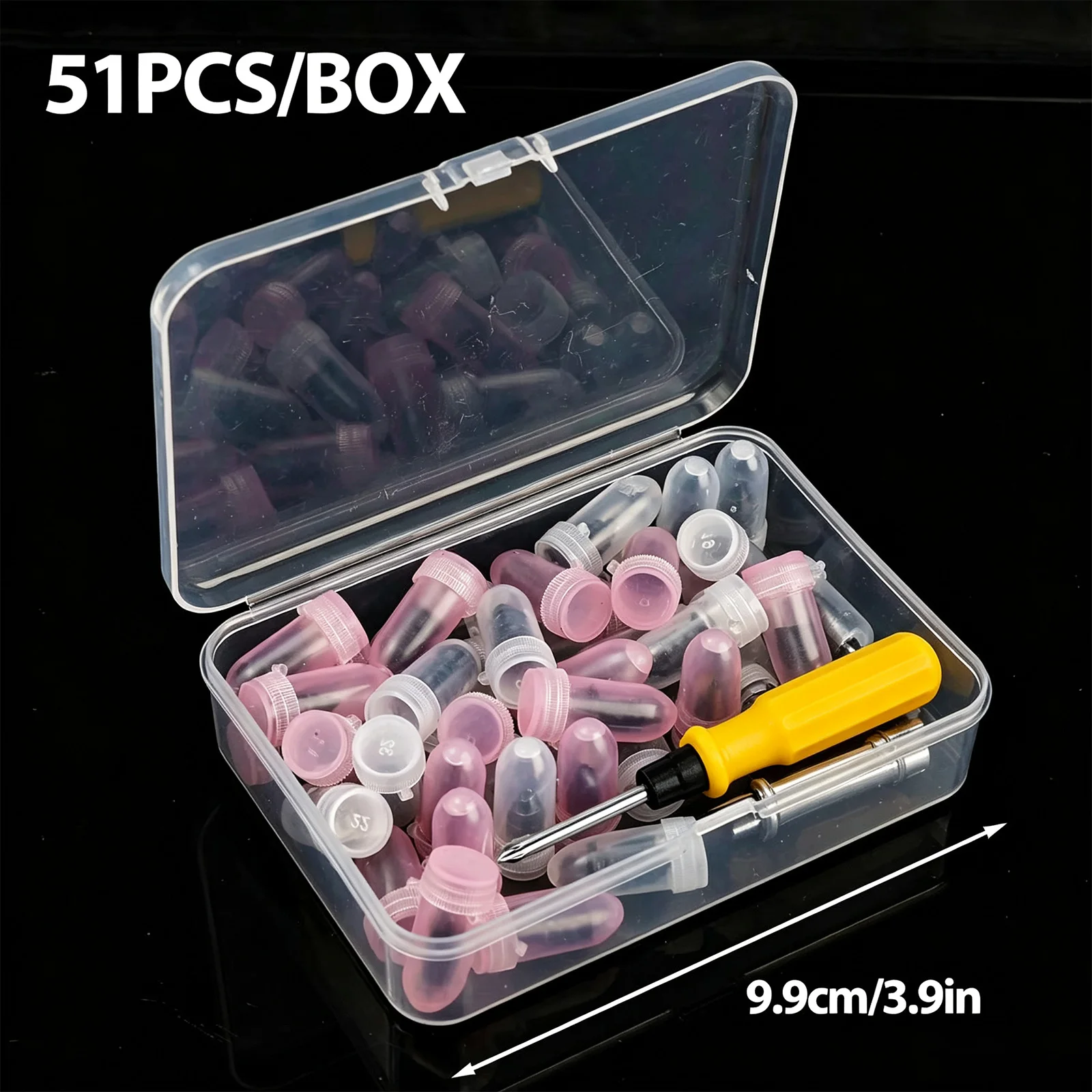 Easy DIY Self-Tapping Tyre Repair Rubber Nail Set Screw Puncture Filler for Car Bike Home Garage Daily Use