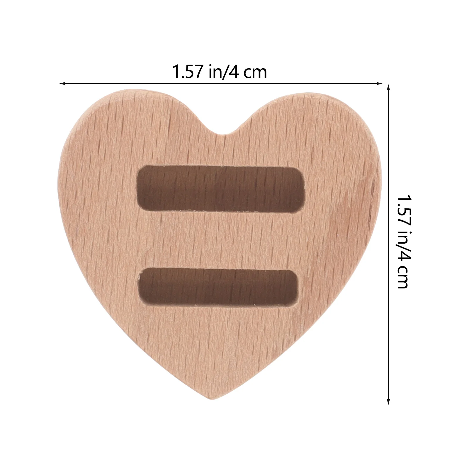 

2pcs Ring Display Holder Wooden Heart Shape Stand For Engagement Wedding Rings Jewelry Storage Small Display Rack Showcase