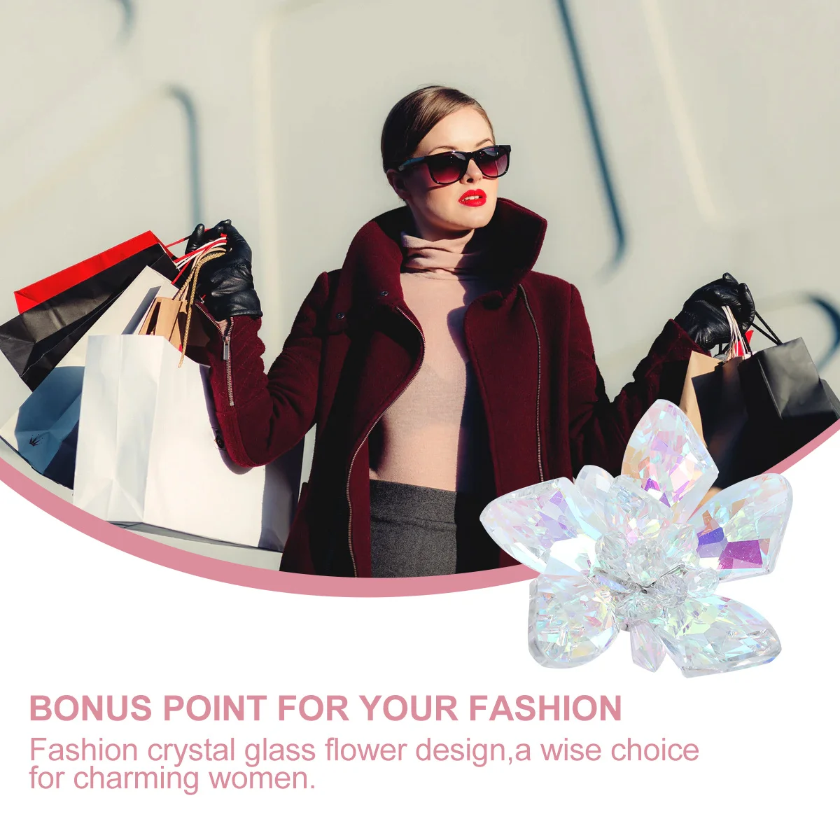 1Pcs Crystal Glass Flower Shoe Decorations DIY Accessories for Women Sandals Boots Flats High Heels Clothing Accessories