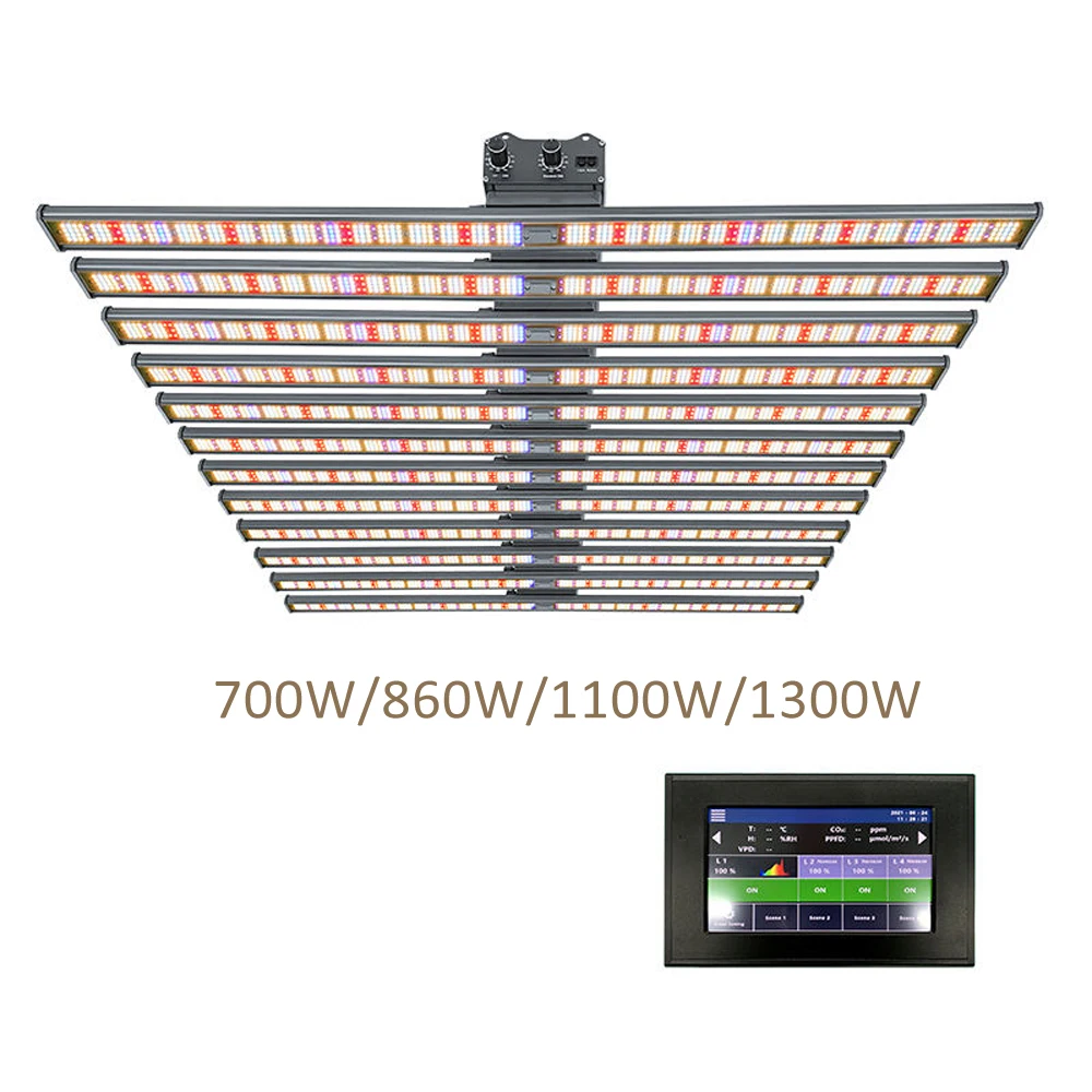 LM301H EVO LED Grow Light Bar 700W 860W 1100W 1300W Hydroponics Lamp UV IR for Plants Growth in Grow Tent Greenhouse Veg Bloom