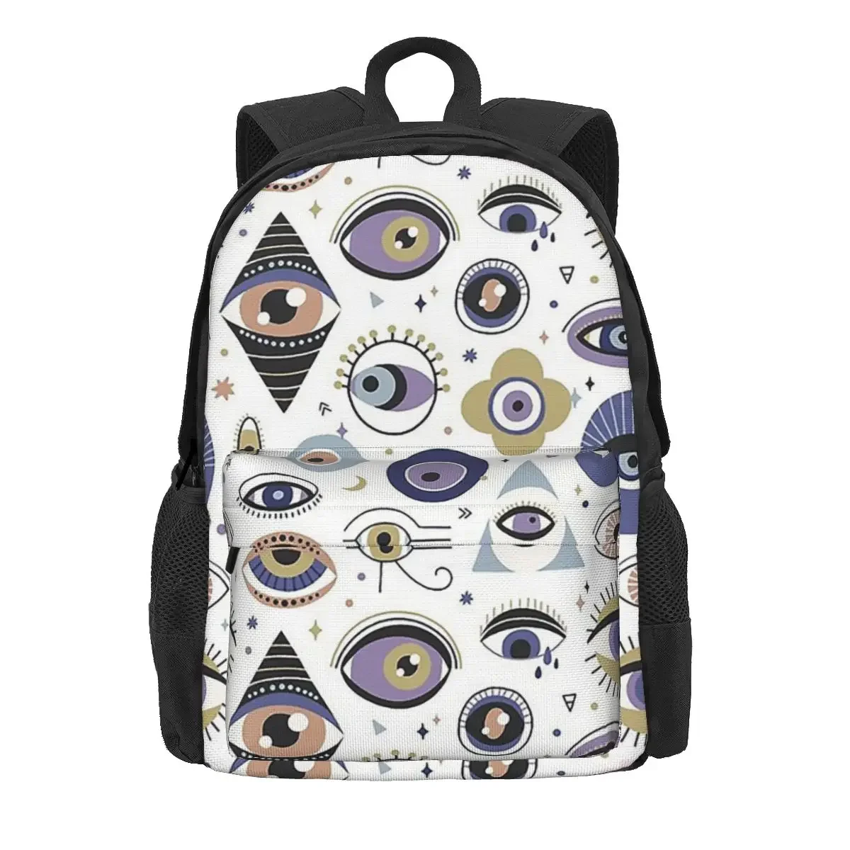 Mediterranean Evil Eye Backpacks Boys Girls Bookbag Children School Bags Cartoon Kids Rucksack Shoulder Bag Large Capacity