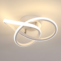 White LED Ceiling Lamp 30W LED Ceiling Light in Flower Shape for Bedroom Hallway Kitchen Bathroom Warm White 3000K