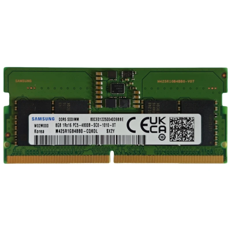 Samsung 8GB DDR5 4800 MHz PC5-38400 SODIMM Laptop Memory RAM (M425R1GB4BB0) - OEM Packaging