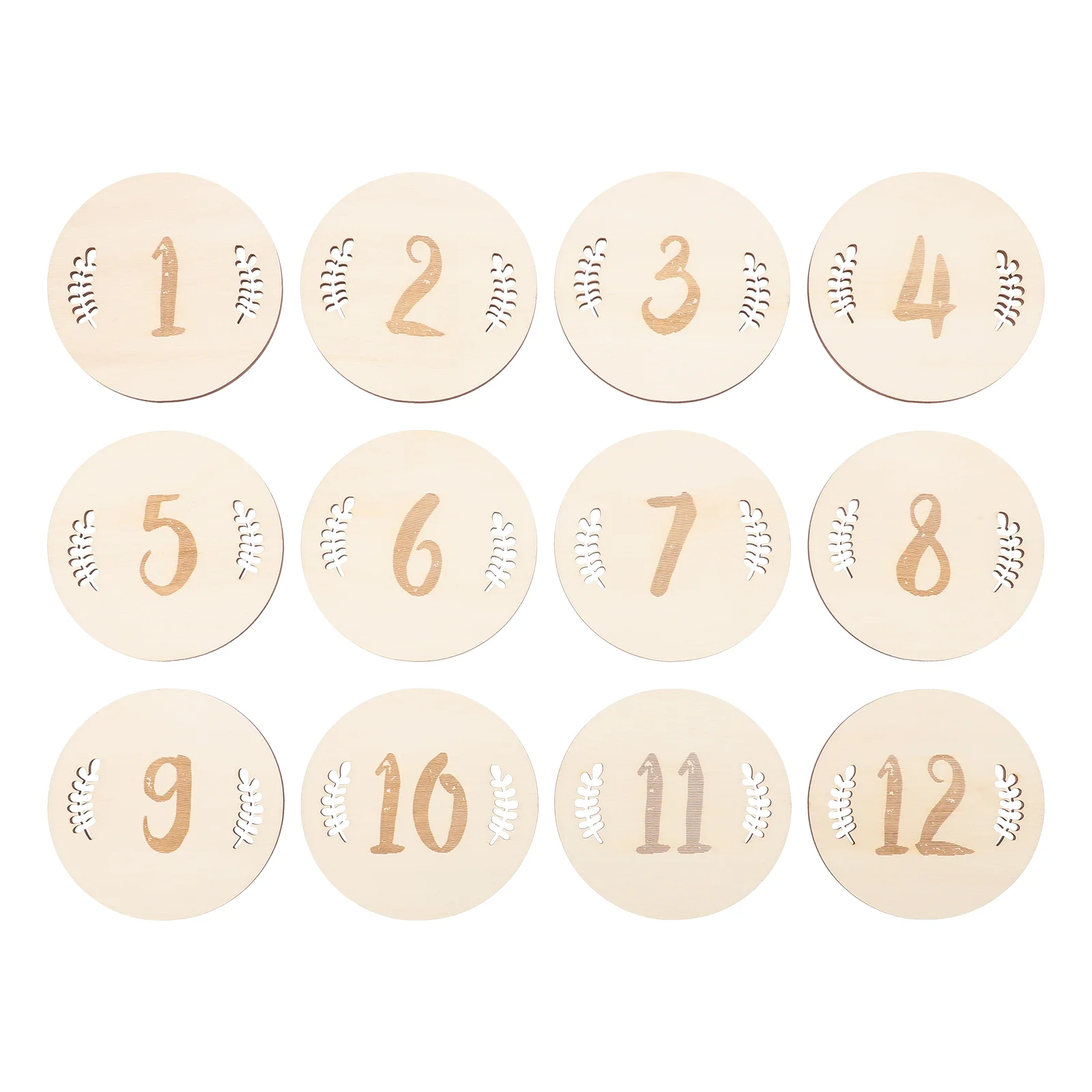 

Birth Sign Digital Signage Baby Months Signs Milestone Cards Infant Wooden Photo Props Monthly Announcement