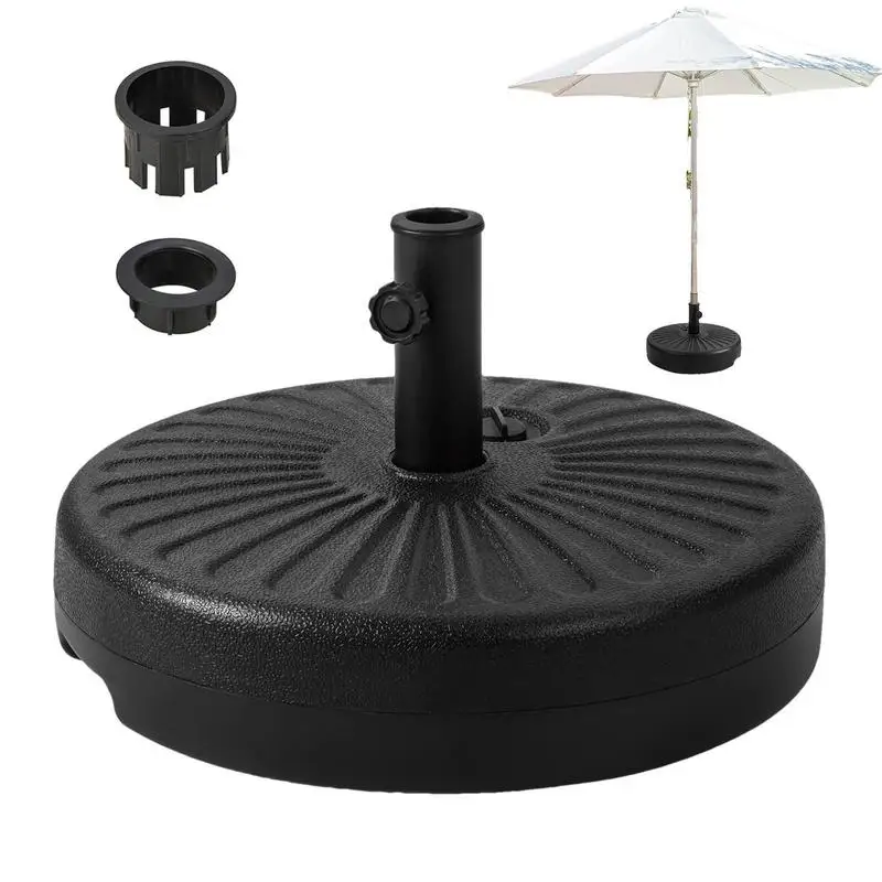 

Umbrella Base Stand Beach Umbrella Water Tank Stable Outdoor Parasols Water Tank Base Adjustable Fillable Umbrella Support For