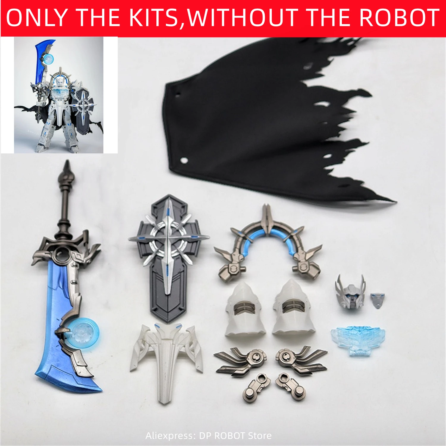 【Producación después de comprar】 Kit de actualización de escudo de armadura trasera de falda de hombro DIY 3D para AOTP Prima-ACHAI