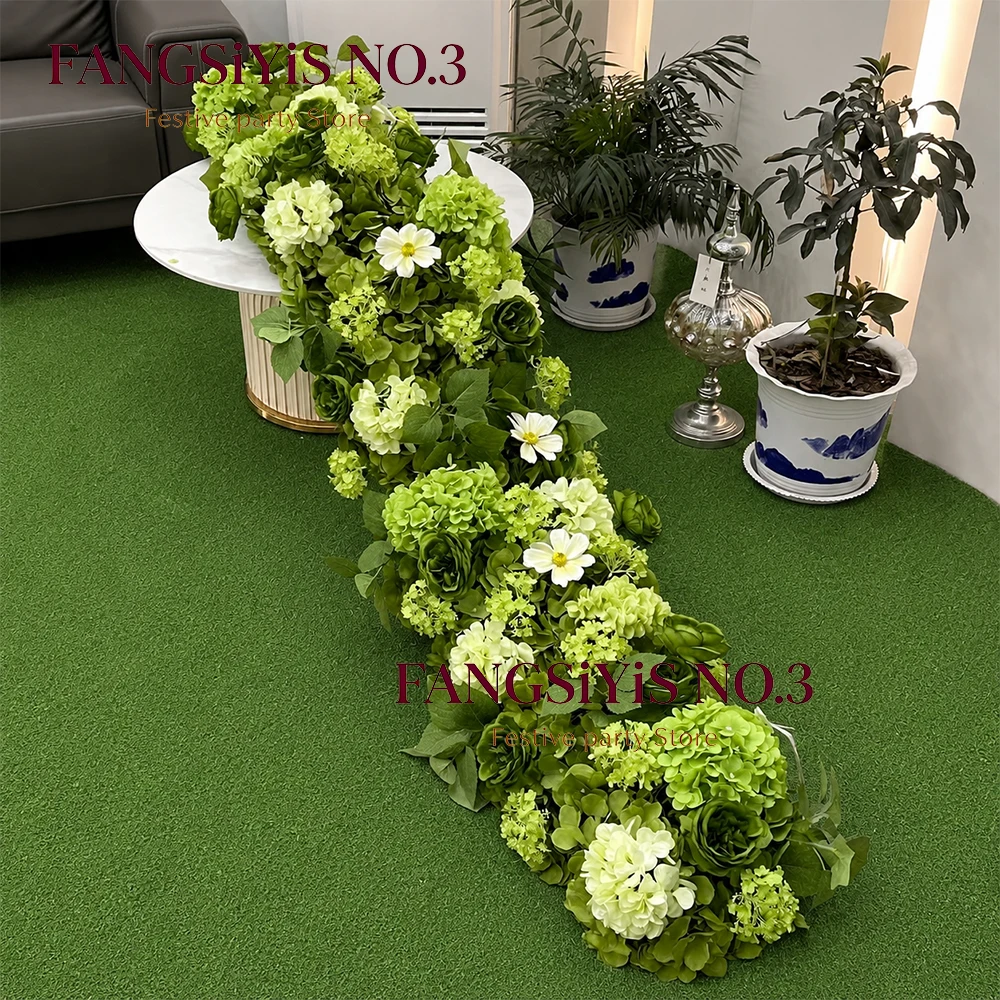 Home Decor Event - Arranjo Floral Artificial de Hortênsias Verdes