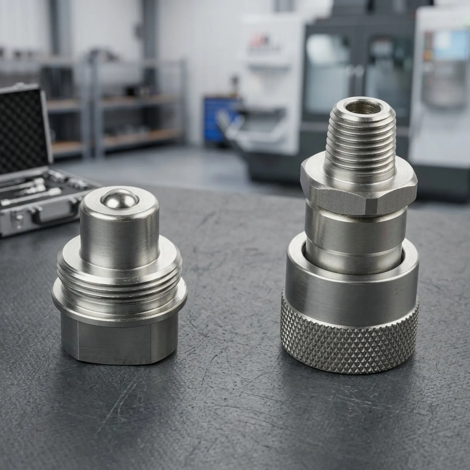 Hydraulic for Quick Connector Assembly for 3/8 NPT Systems Built for High Pressure Performance in Jacking and Pumping Tasks