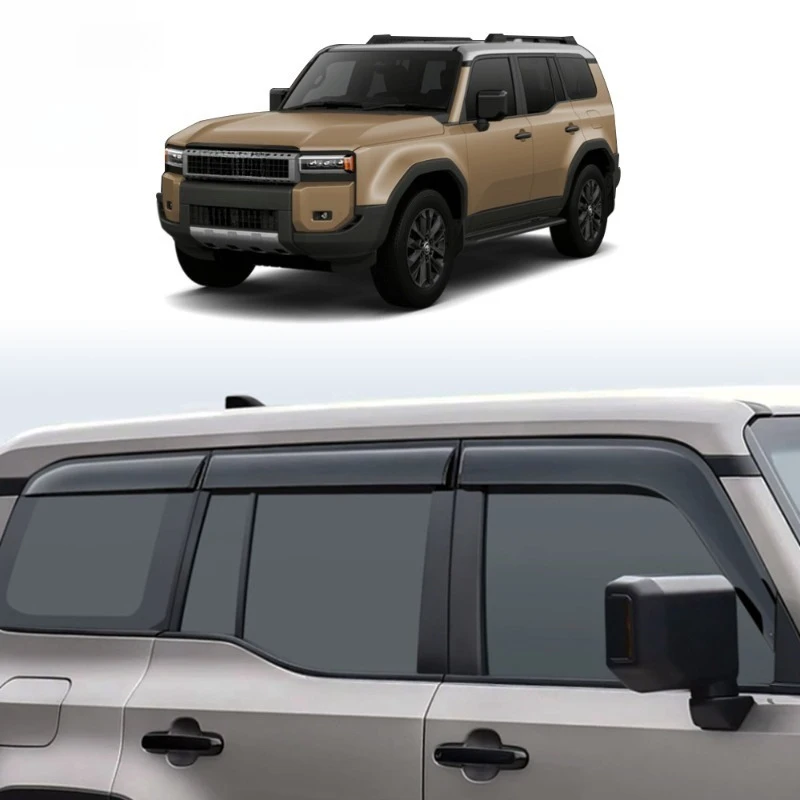 

For 24 Toyota Prado modified rain shield, Landcooluzer LC250 window shade trim