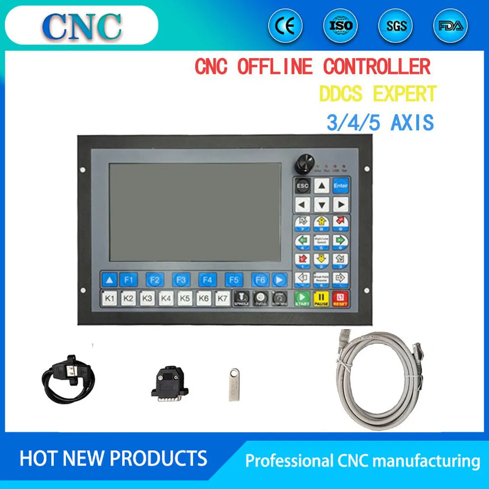 

DDCS-EXPERT 3/4/5 Axis CNC Standalone Offline Controller Support Close-loop Stepper/ATC Controller Replace DDCSV3.1