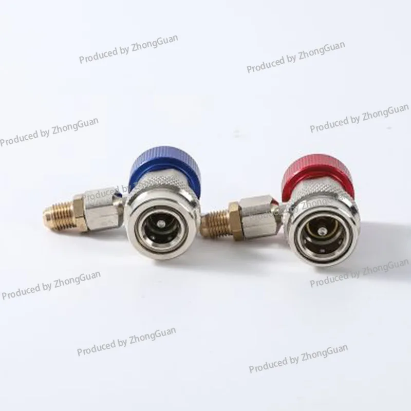 R134A All-copper Quick Connection Air Conditioner Plus Snow Type Adapter Car Fluoride Quick Connector Car Air Conditioner Tool