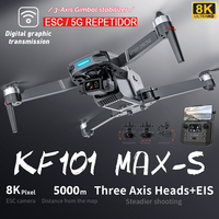 KF101 MAX-S Drone 8K Three-Axis PTZ HD Dual Camera Laser Obstacle Avoidance Brushless Motor GPS 5G WIFI RC FPV Quadcopter Toys ﻿