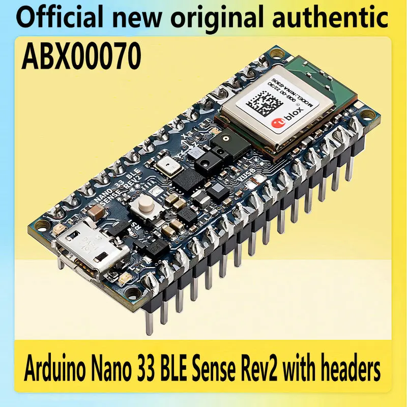 

Arduino Nano 33 BLE Sense Rev2 with headers Development board ABX00070 Official new original authentic nRF52840 datasheet