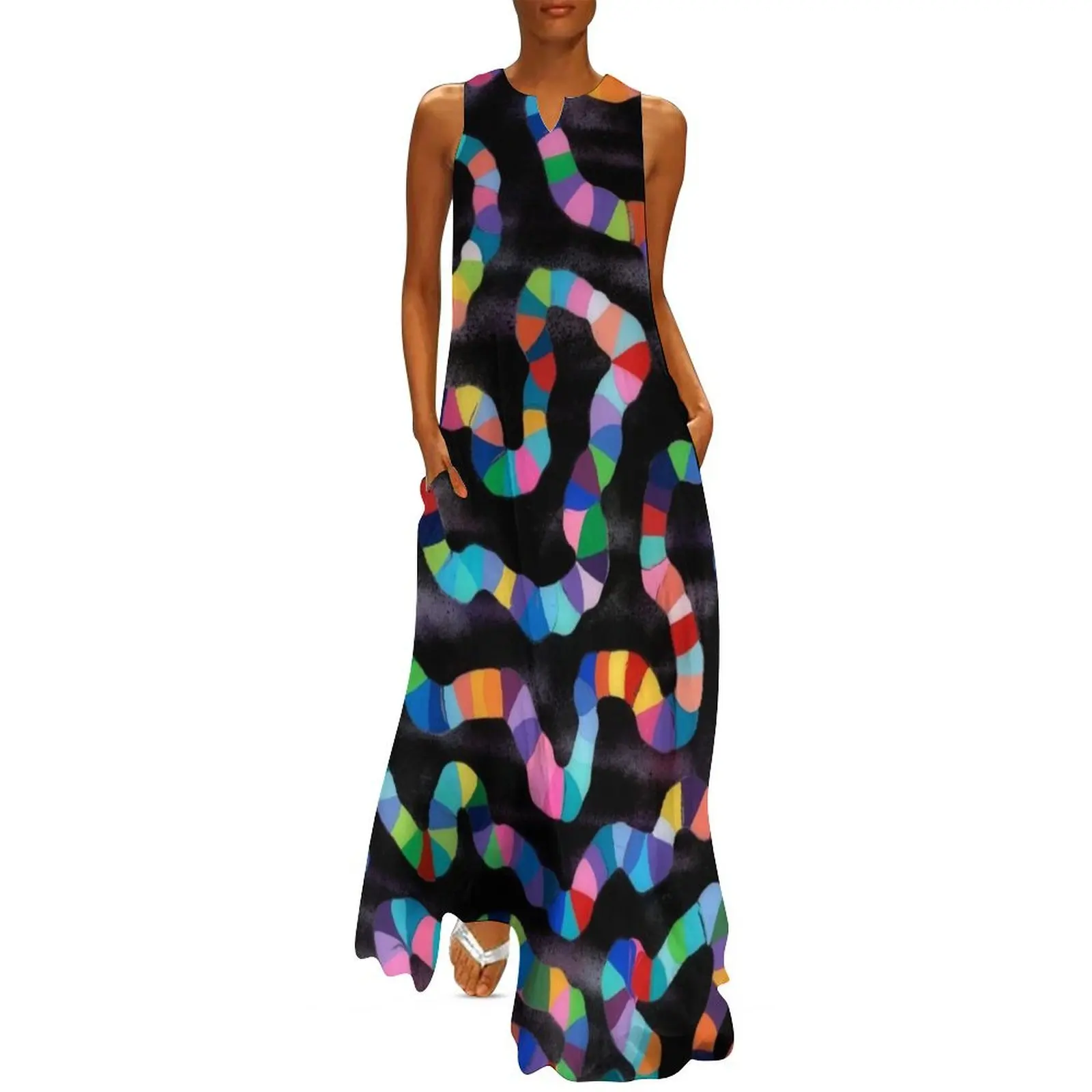 Candyland experiment Long Dress elegant party dress for women 2025 women's elegant loose dresses Dress