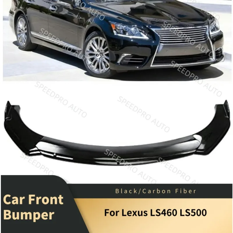 Spoiler Dianteiro Inferior para Lexus LS460 LS500, Difusor Automotivo, Protetor de Arranhões, Kit de Carroceria Preto