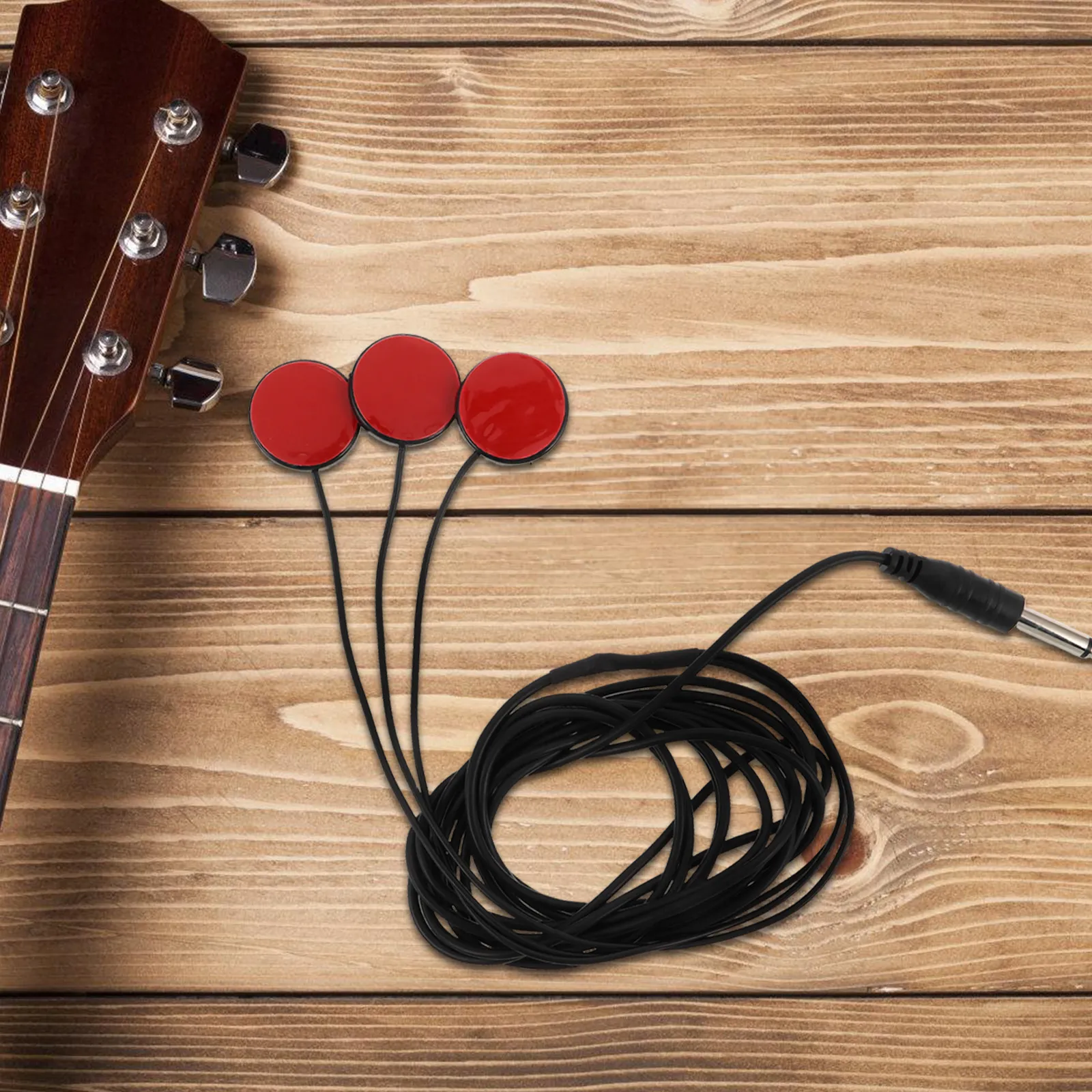 Acoustic Guitar Pickup Passive 6.35mm Adhesive Stick-on Soundhole Pickup Clear Sound Capture for Ukulele Folk Guitar Violin - view 5