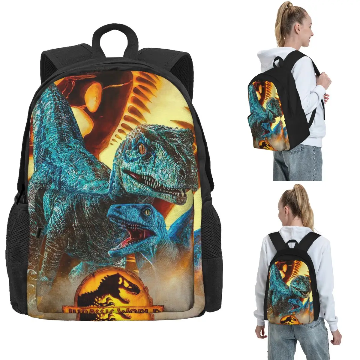 

Рюкзаки «Мир Юрского периода», сумка для книг для мальчиков и девочек, детские школьные сумки большой вместимости, рюкзак для ноутбука, сумка на плечо