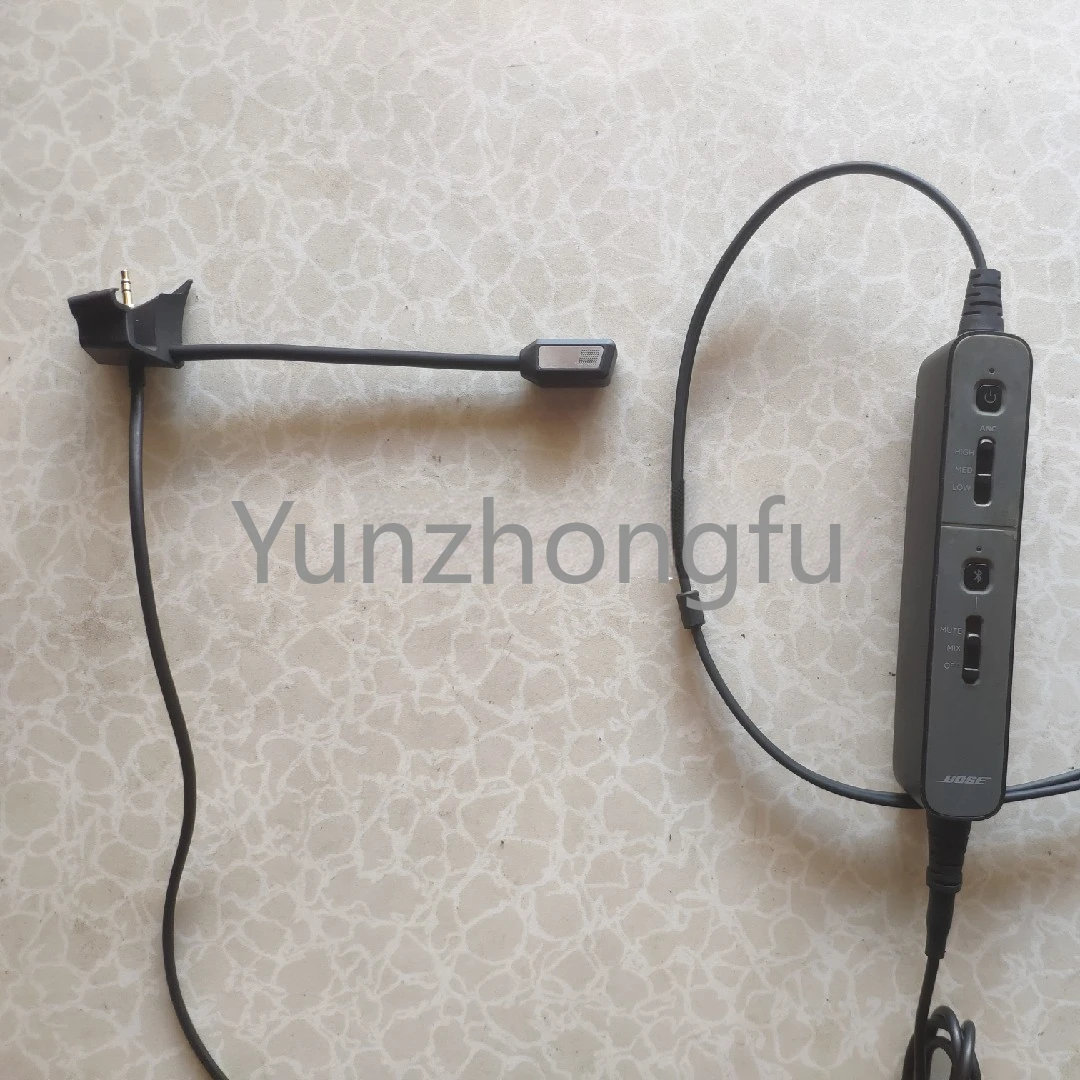 Applicable to QC35 Aviation Noise Reduction Headset Cable Bluetooth Control Center Plug-in Microphone