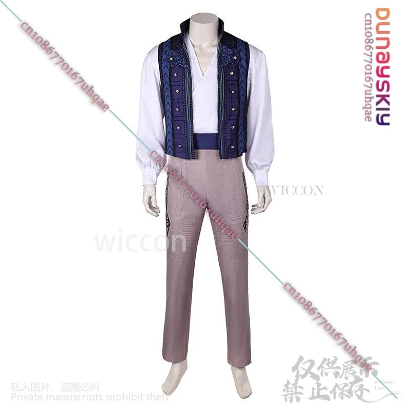 Anime Film Cosplay Wicked Fantasia Prins Fiyero Kostuum Volwassen Mannen Vermomming Shirt Broek Vest Riem Voor Halloween Aangepast