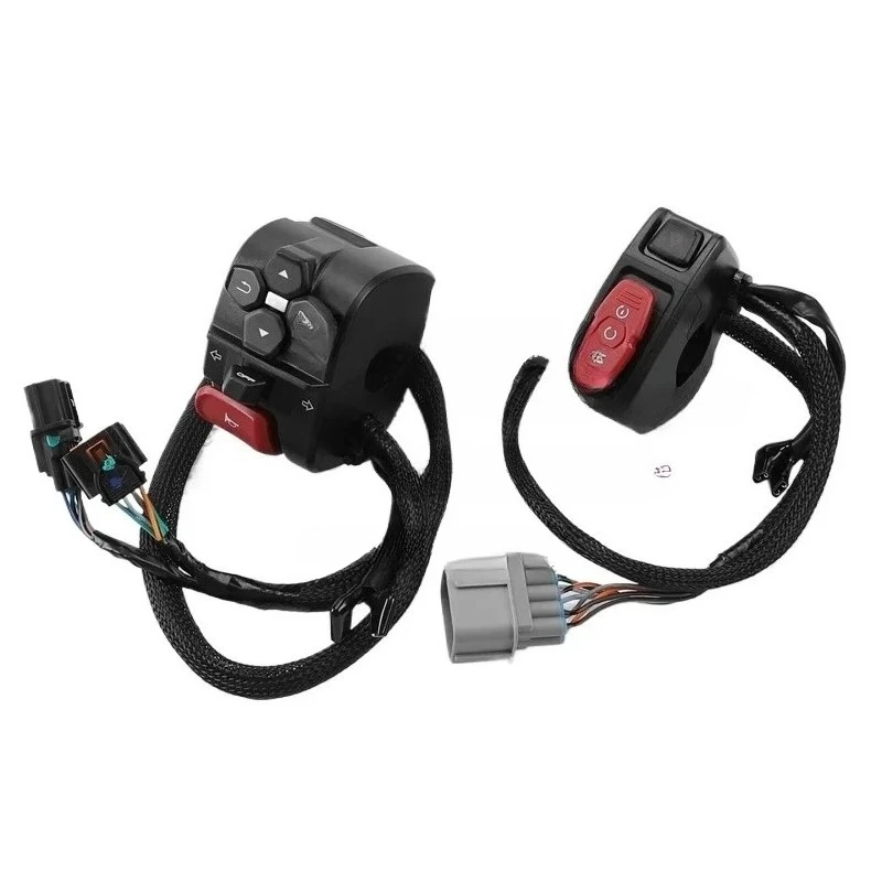 

For CFMOTO 450NK 450 NK Left and right hand switch handle Button to activate horn ignition headlight steering switch