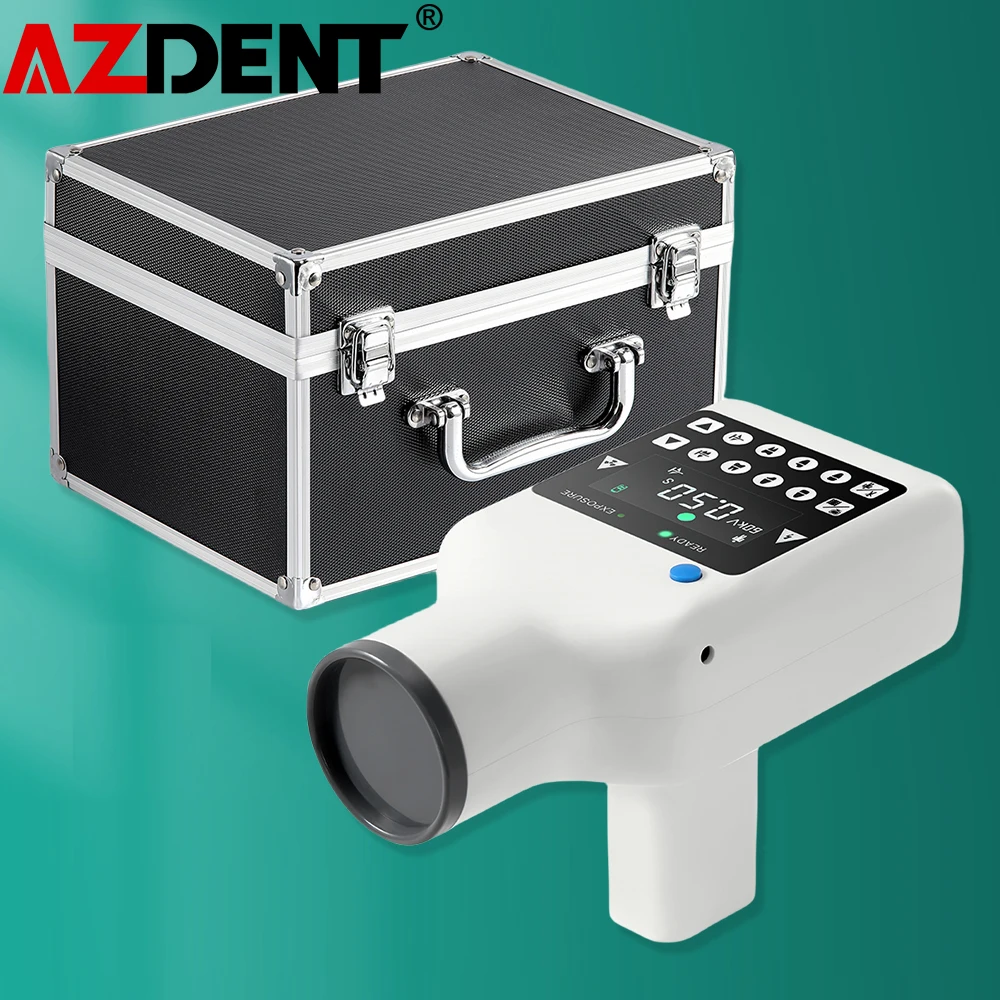 AZDENT Portable Dental X-ray Machine High Frequency X Ray Unit Compatible with Digital Sensor X-ray Film Lab Equipments Dentist