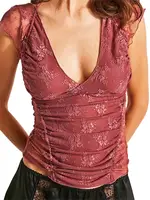 Women Floral Lace Vest Sleeveless V Neck Corset Tops Summer Backless Sexy Tank Top Retro Y2K Aesthetic Clothes - Image 6