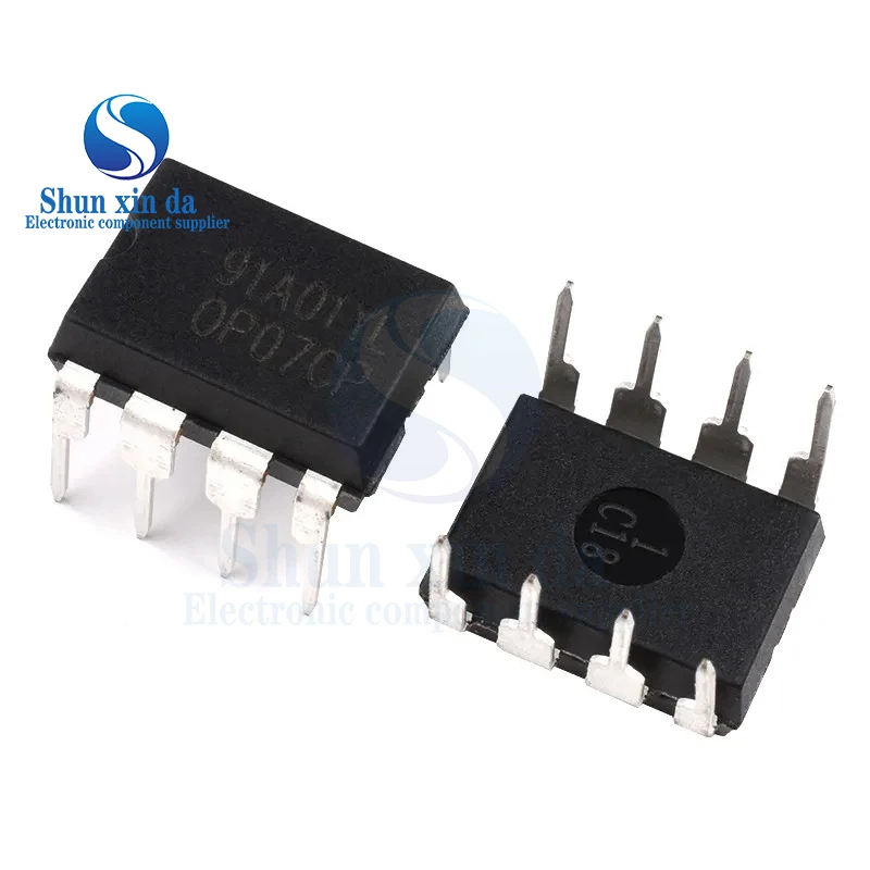20PCS OP07CPDIP-8  OP07CDR SOP-8 Precision Operational Amplifiers Chip SMD IC OP07 OP07C