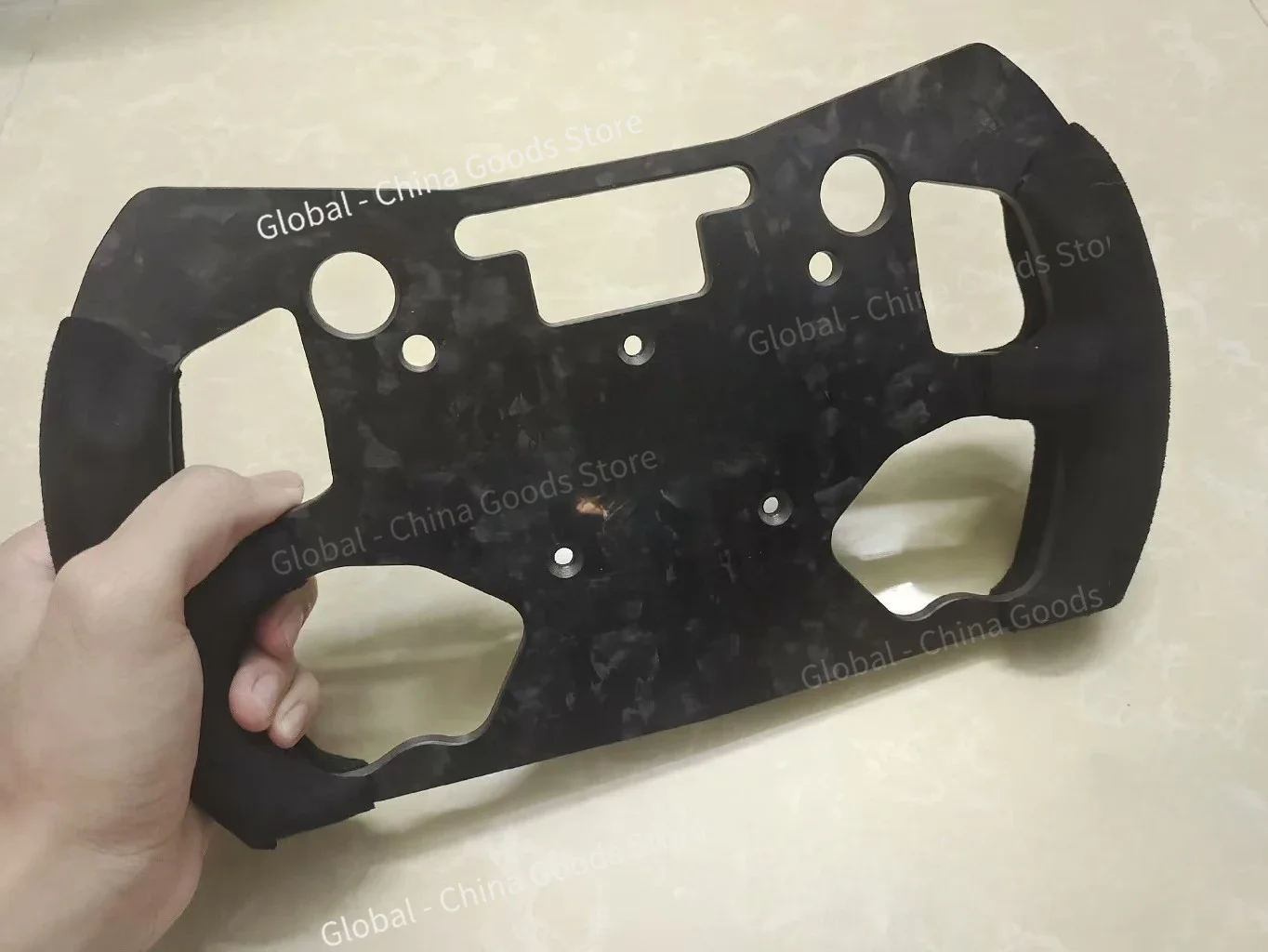 Panel de volante GT de fibra de carbono compatible con QUFEI H1-K/QUFEI H1 Pro Sim Racing Center