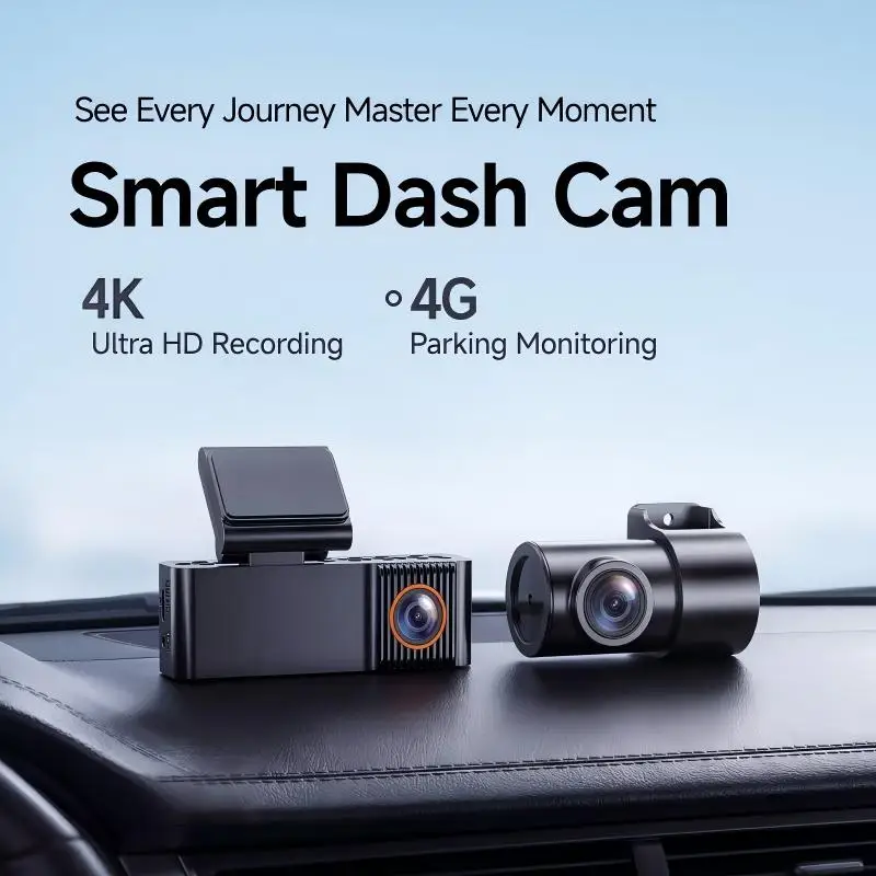 STARCAM 4K HD Smart APP Remote Control, 24H Parking Monitoring, GPS Tracking, 4G Dash Cam