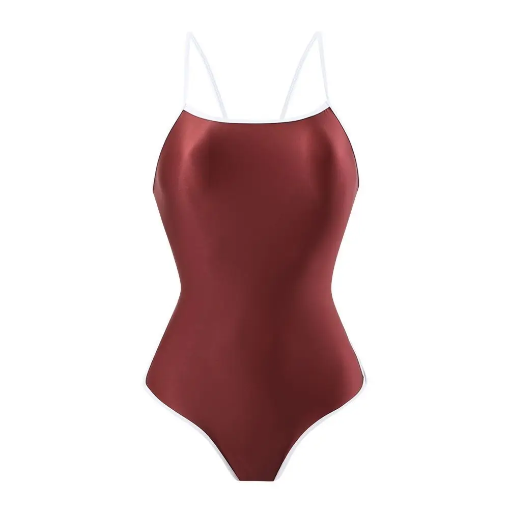 Sexy Back Hollow Out Body Suits Summer See Through Women Plus Size Romper Swimsuit Japanese Shoulder Strap Slim Jumpsuit