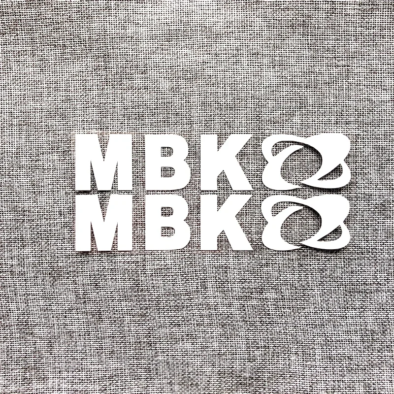 2pcs/set Motorcycle Refit Sticker Personalized Motorcycle MBK Logo Decorative Reflective Decals for MBK Motorcycle