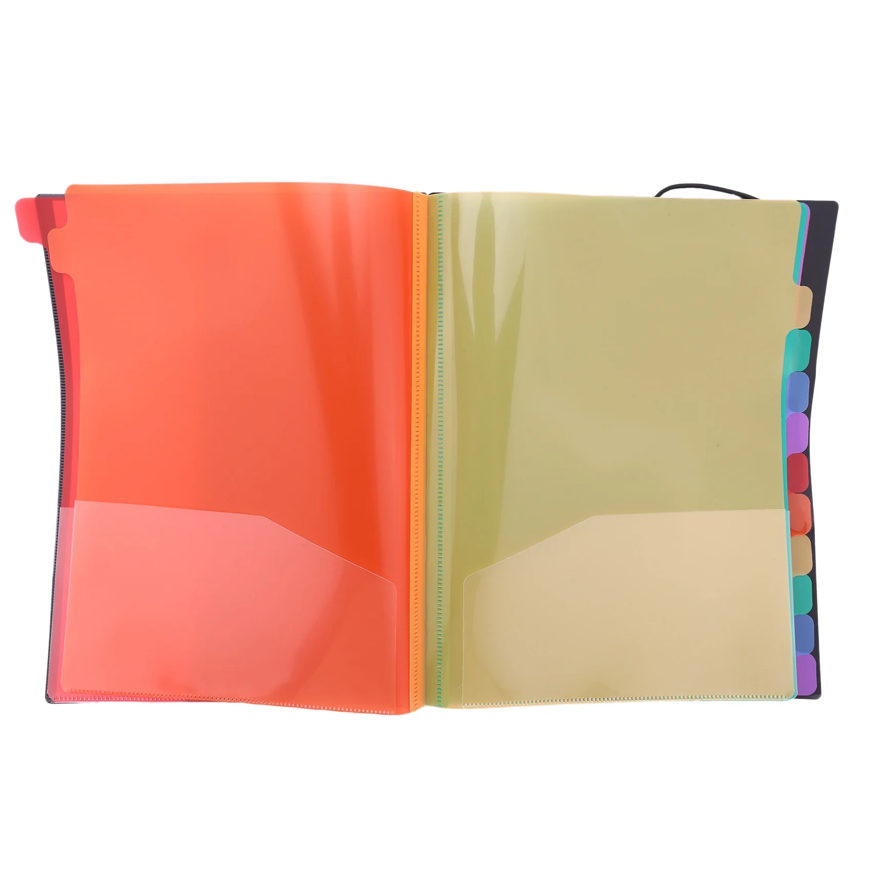 Extended Folder,12 Pocket Letters A4 Paper Item Sorter,Plastic File Storage Bag,