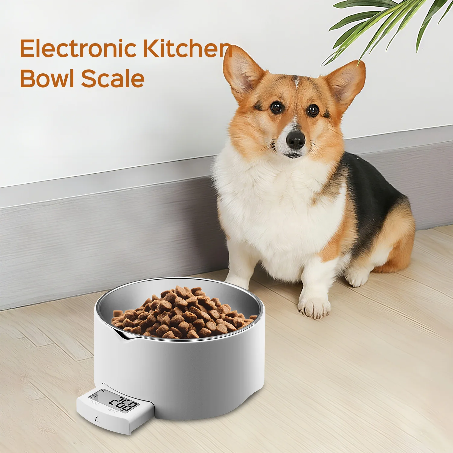 Smart Bluetooth Pet Weight Scale & Food Scale - Stainless Steel Electronic Scale for Dog Carrier, Cat Food and Dog Food Weighing