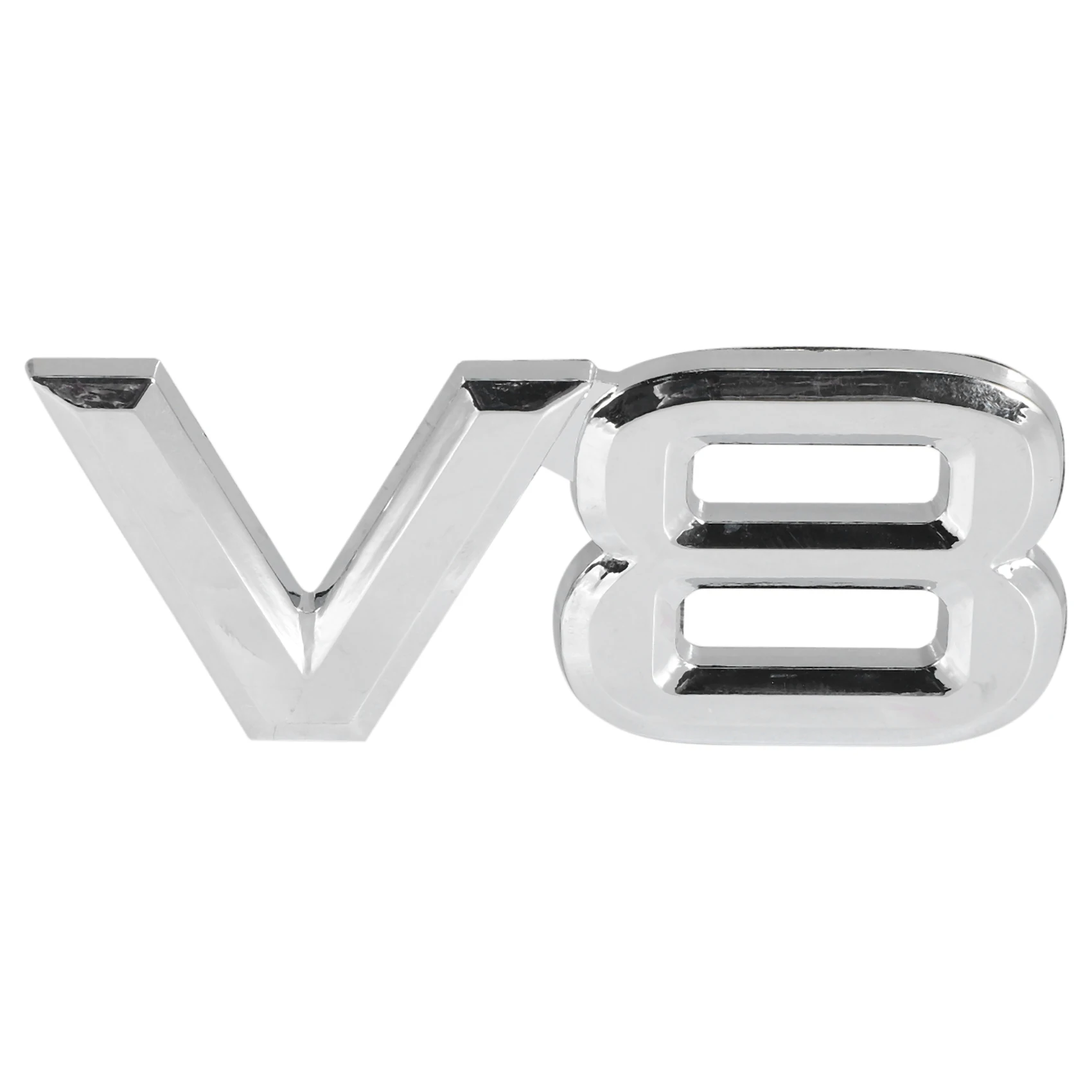 7.5x3.5cm Auto car V8 stickers 3D Chrome Sticker Badge Emblem