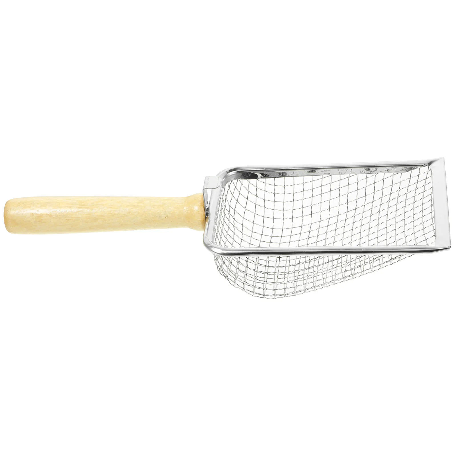 

Stainless Steel Cat Litter Scoop Orange 5x5cm Mesh Shovel Heavy Duty Reptile Sand Cleaner Pet Tool For Litter Box Cleaning