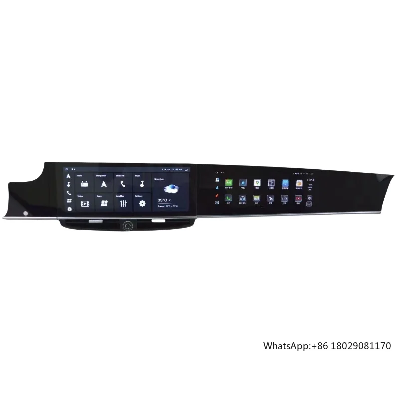 Rádio de carro android com tela de toque dupla de 12.3 polegadas para porsche panamera 2010-2016 carro multimídia vídeo navegador gps carplay