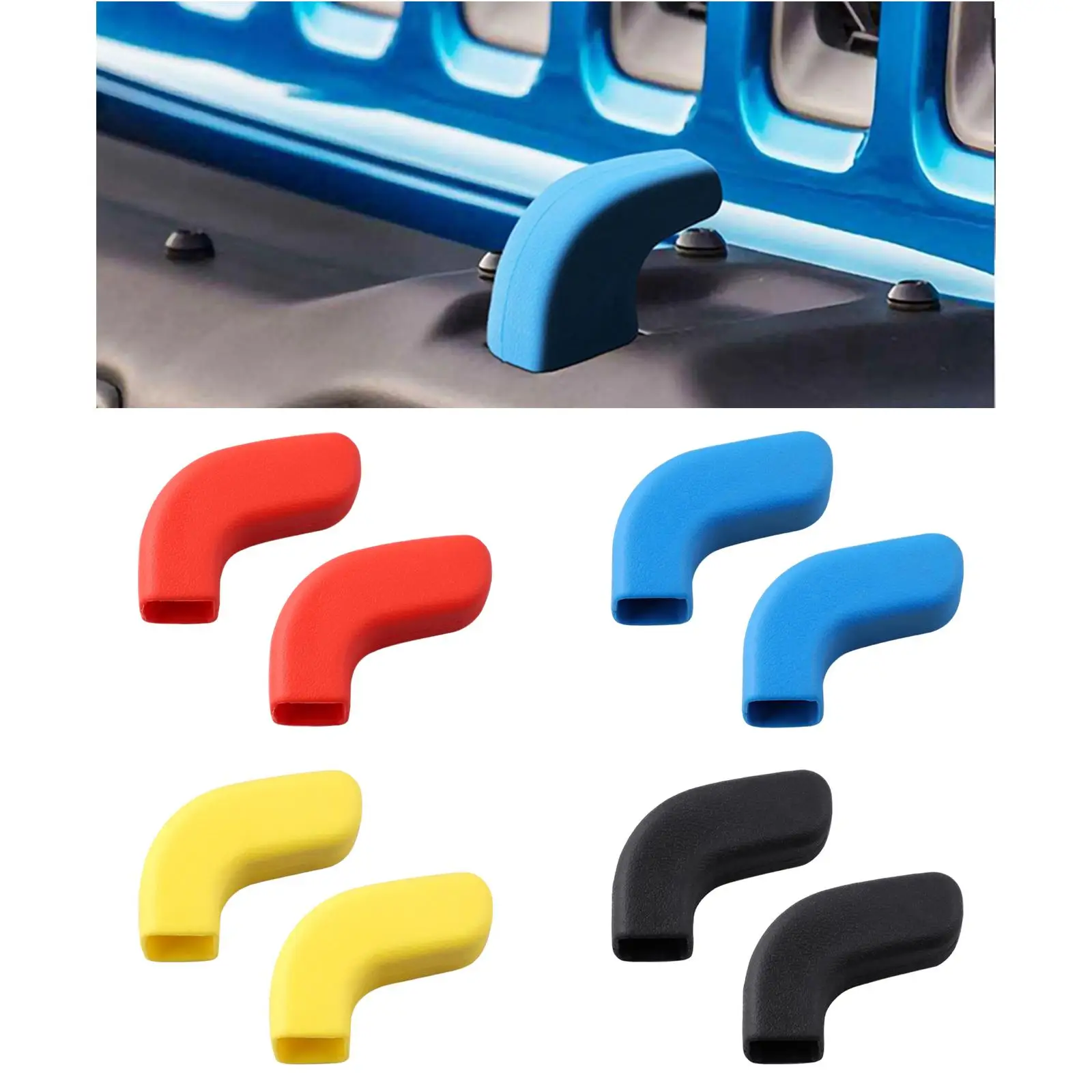 

Easy Install Car Tow Hook Cover Anti Scratch Durable Bumper Replacement for Jeep Wrangler JK JL JT