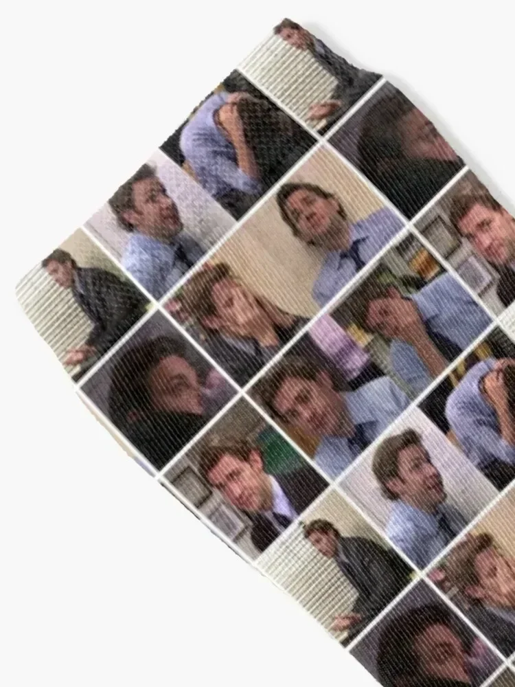 Jim Halpert the office mood board meme Socks gym short Man Socks Women's