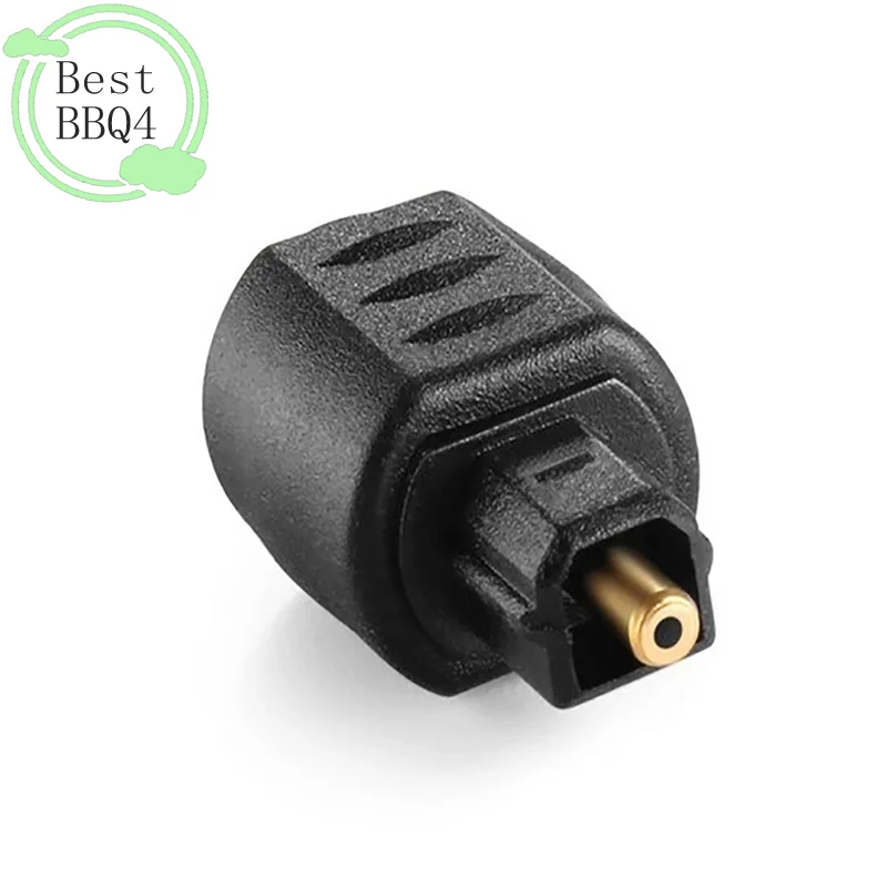 (BBQ4)Mini Optical O Adapter 3.5mm Female Jack To Digital Square Optical Audio Cable