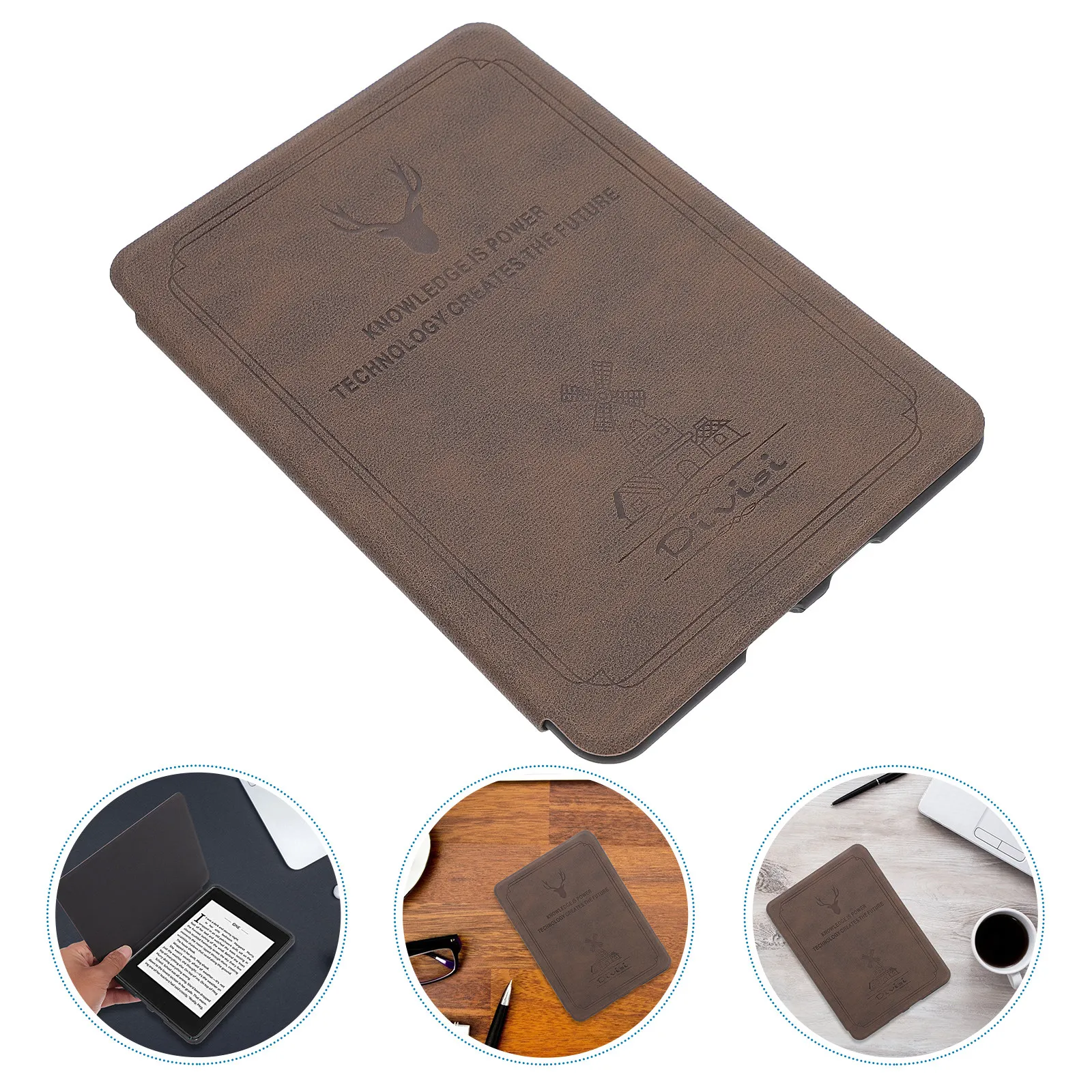 

1 pc Deer Pattern E-Book Reader Protective Cover For 4 Waterproof Drop Proof Auto Wake Magnetic Case