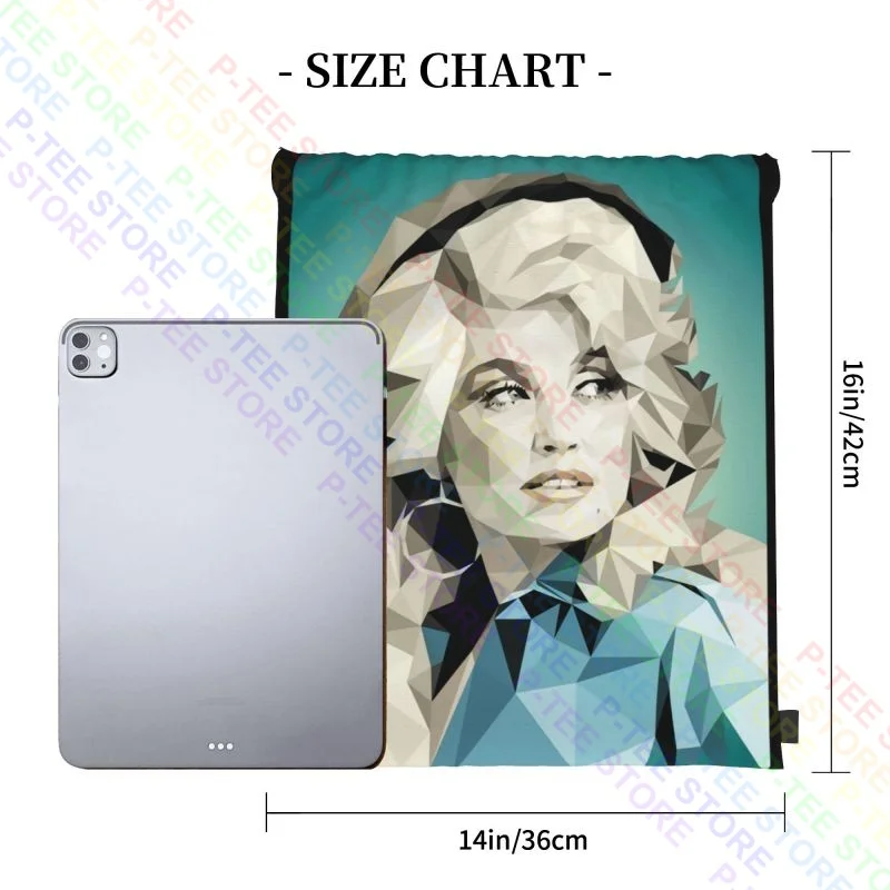 Dolly Parton For President American Portrait Drawstring Bags Gym Bag Gym New Style Shopping Bag Bags For Travel