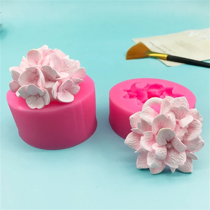 Hydrangea Ball Silicone Mold DIY Crafts Project Reusable Soap Candle