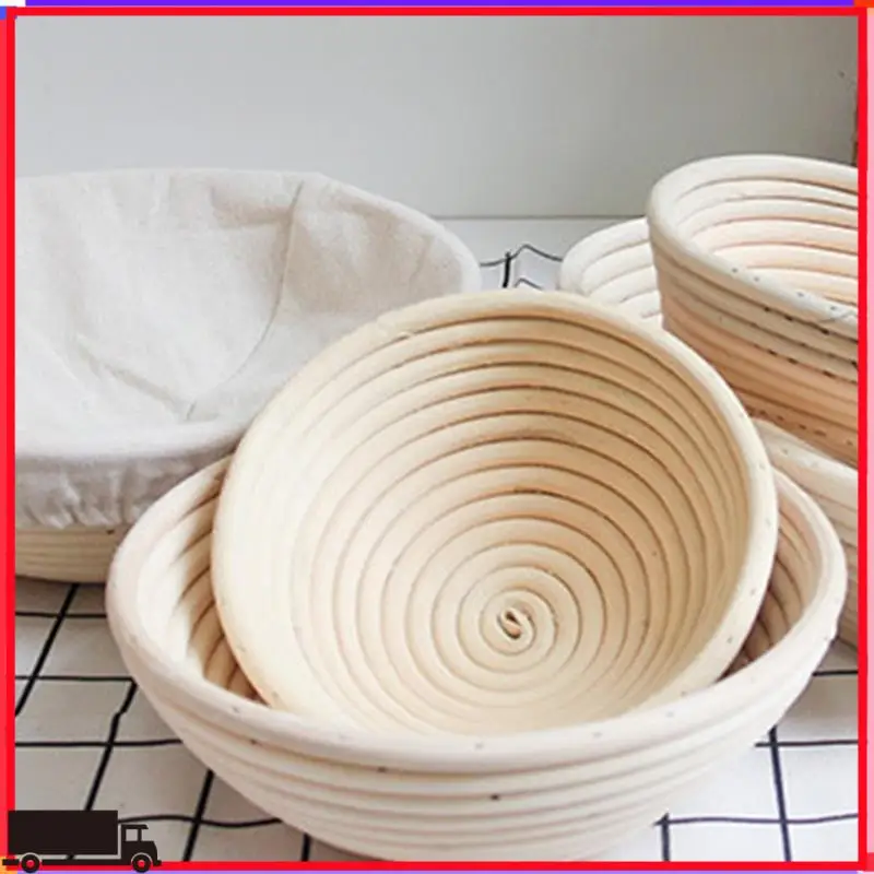 

Premium 22X8.5CM Proofing Basket, Bread Proofing Basket Linen Liner Cloth Sourdough Bread Baking Supplies