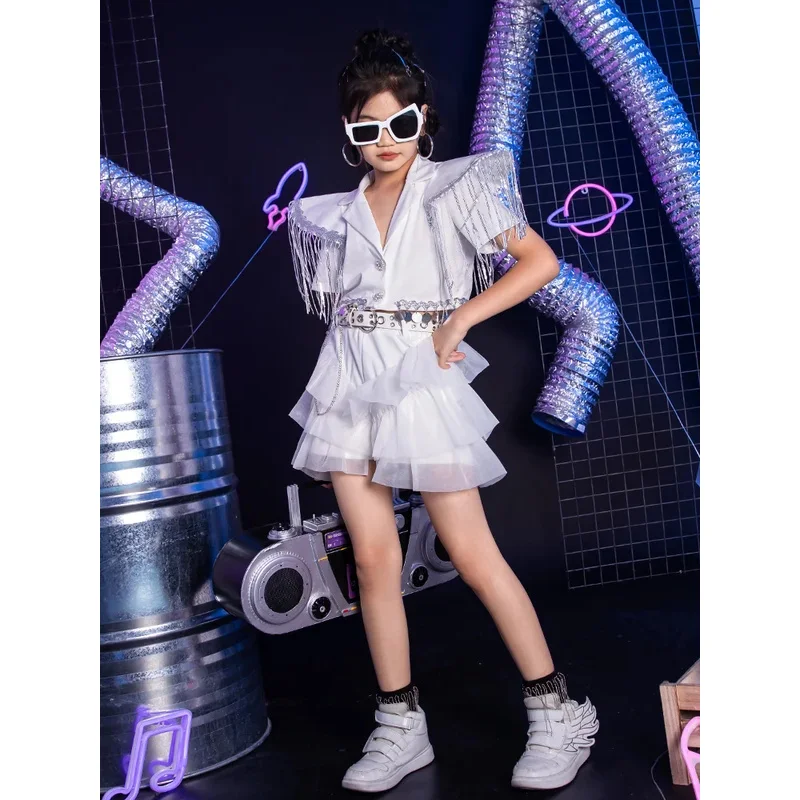 ZZL K-PoP Clothes Girl Model Catwalk Fashion Street Korean Group Children's Stage Show Children's Costume Jazz Dance Suit